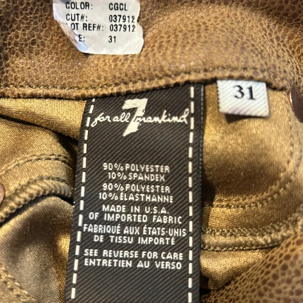 7 for All Mankind Stretchy faux suede ankle pants - Picture 6 of 6